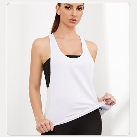 Træningstop til kvinder - Åndbar, hurtigtørrende, ærmeløs