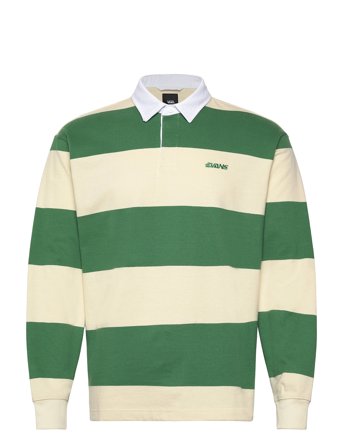Ward Stripe Rugby Knit Sport Sport Clothing Sport Tops Sport Polos Sport Long-sleeved Polos Green VANS
