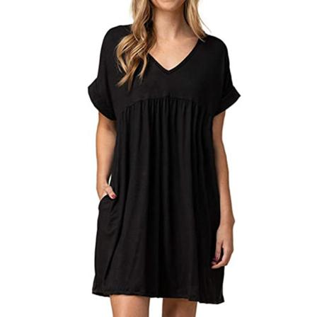 Enfärgad Print För Kvinnor Med Blommönster