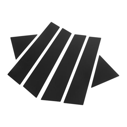 Blanksorte spejllister til Chrysler 300C 2005-2010 - 6 stk.