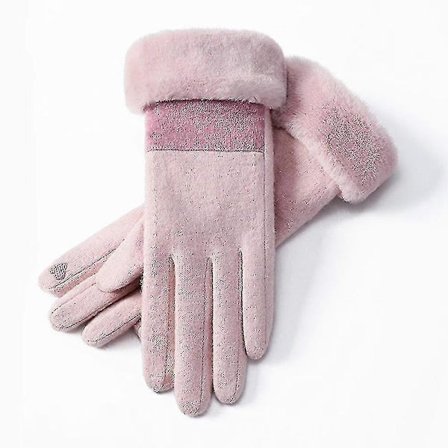 Vinter Varma Touchscreen Termiske Handsker Med Fleece Vindtætte Handsker Ski Xs-xxxl Pink