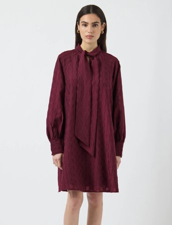 YAS Yasjulina Ls Dress - Burgundy - 36