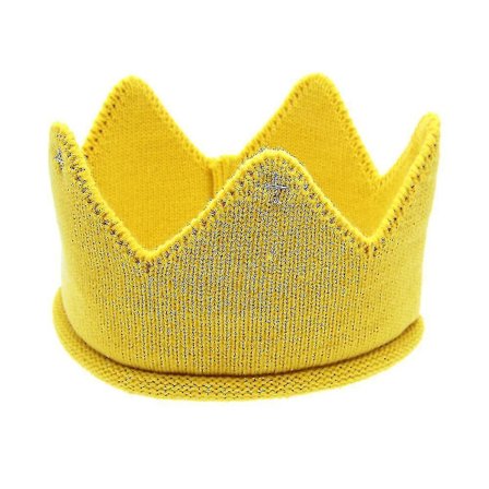 Strikket krone baby pannebånd for jente og gutt, barnebursdag, strikket krone pannebånd for babyfotografering, hårbånd rekvisitter