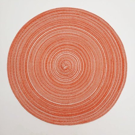 Runde dækkeservietter Bordmåtte ORANGE