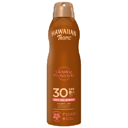 Hawaiian Tropic Glowing Protection Oil C-Spray SPF30 Solskydd & solvård Dam 180