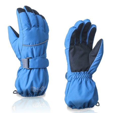 Vandtætte femfinger-skihandsker til unge/børn