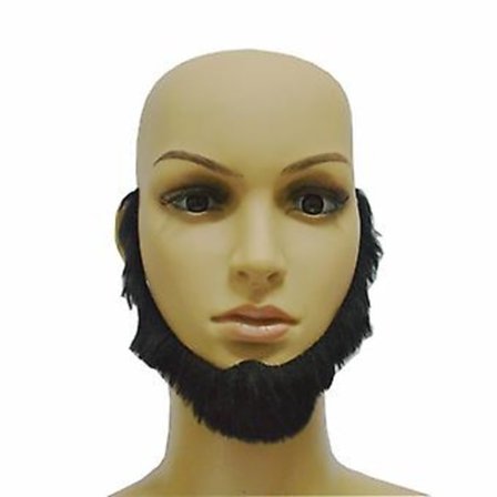 Rolig Falsk Skägg Festival Fancy Dress Kostym Halloween Party Simulerat Mustasch Skägg (Svart)