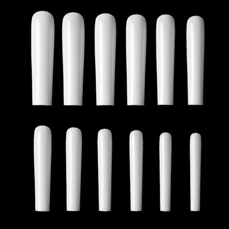 504 stk. Kistenegle Lange Kunstige Negle Ballerina Negle Tip Fuld Dækning Falske Negle