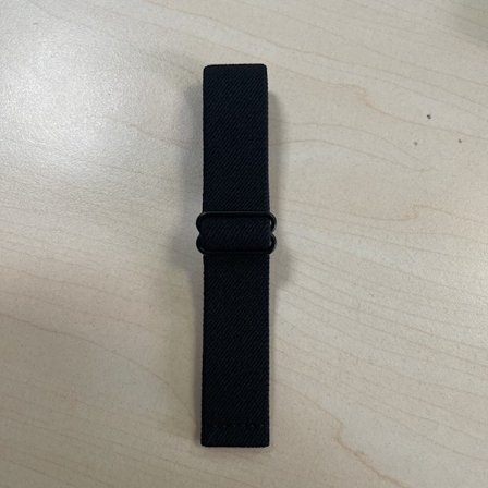 Klockarmband för Apple Watch iWatch 25mm bredd No. 1 svart