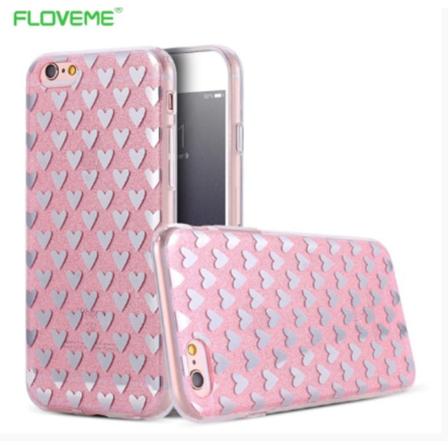 iPhone 6/6S PLUS Elegant Crystalheart cover fra FLOVEME ORIGINAL Grå