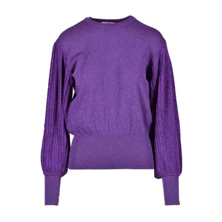Msgm Round-neck Strik Lilla, Dame Striktrøjer