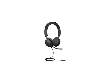 JABRA Headset Evolve2 40 MS stereo USB-C - Lyreco - Kontorsmaskiner - Headset och telefoner - Headset - Sladd