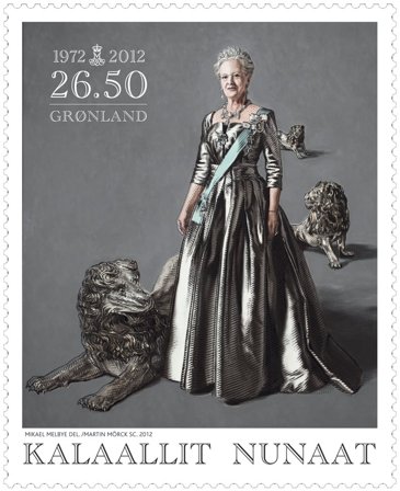 Grønland - Regeringsjubilæum - Postfrisk frimærke