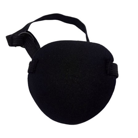 Justerbare konkave øjenlapper Børn Pirat Cosplay Kostume Sorte Enkelt Øjenlapper Vaskbar Øjenlap Enkelt Øje