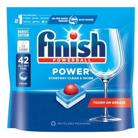 FINISH Maskindisk Power All in 1 tabletter 42/fp - Lyreco - Städ och hygien - Diskrengöring - Maskindiskmedel