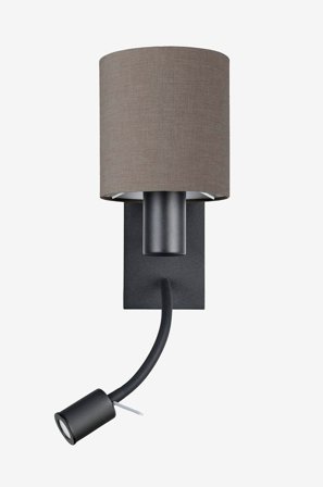 EGLO - Vägglampa Pasteri Black /Anthracite - Svart - Vägglampor - Från Homeroom