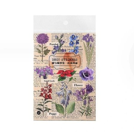 Klistermärken Blommor Transparenta Klistermärken[ca]