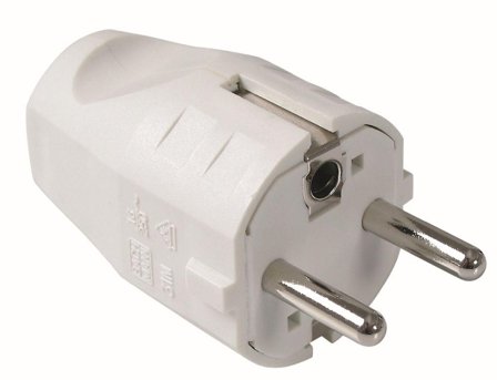 BACHMANN Mountable Schuko plug, wt