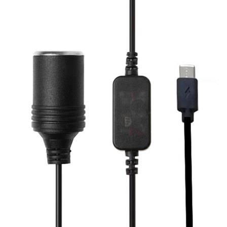 USB Han 5V til 12V Bil Cigarettænderstik Hun Step Up Kabel Inverter Konverter til Køreoptager GPS E-Dog