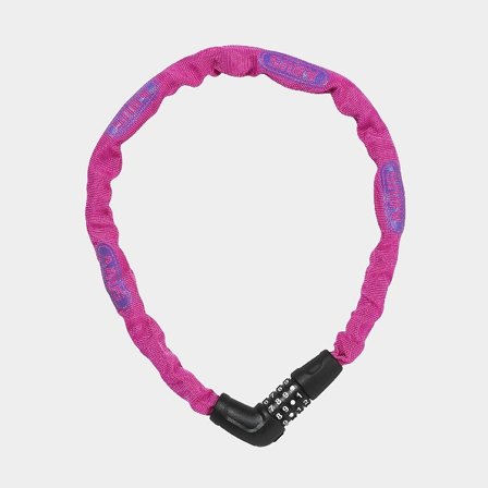 Kättinglås med kod / kombinationslås ABUS Steel-O-Chain 5805C, 75 cm, Ø5 mm, rosa