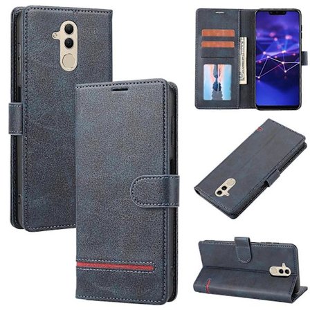 Klassinen lompakkokotelo nahkaa Huawei Mate 20 Lite -puhelimelle