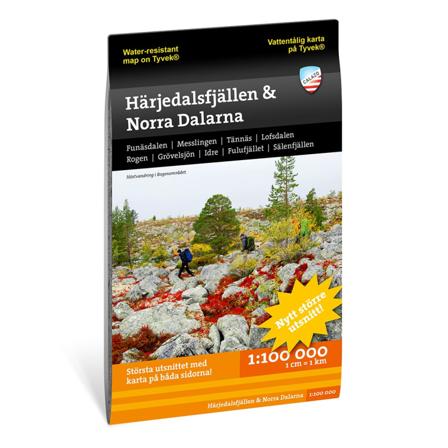 Calazo förlag Härjedalsfjällen & norra Dalarna 1:100.000 literature OneSize