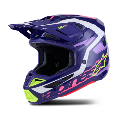 MX-kypärä Alpinestars SM7 Deed Violetti/Pinkki XL