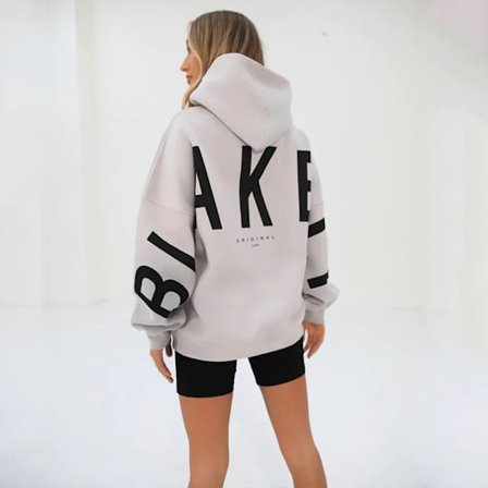 Blakely Hoodie - Dame Hoodie med Lange Ærmer, Trøje, Casual Top