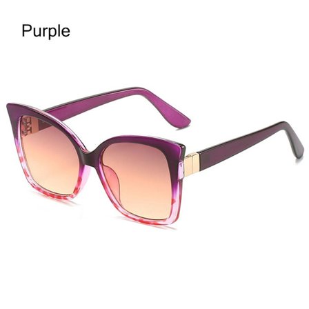 Cat Eye Solglasögon Oversized nyanser LILA LILA