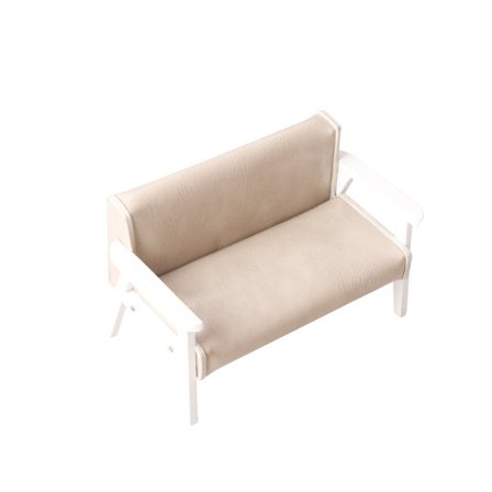 1:12 Dukkehus Mini Sofa Lædersofa Enkelt/Dobbeltstol Møbler