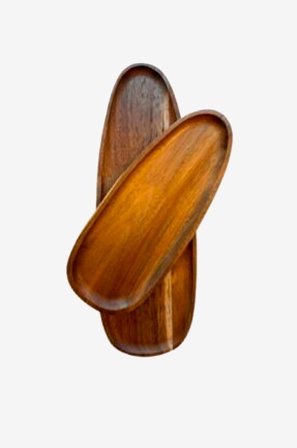 Zelected by Houze - Tarjotin Sensi Duo set/2 - Ruskea - Tarjottimet - - Homeroom