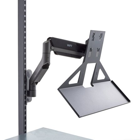 Bildschirmhalter für Werkbank ROBUST/SOLID, inkl. Tastaturablage, verstellbarer Arm