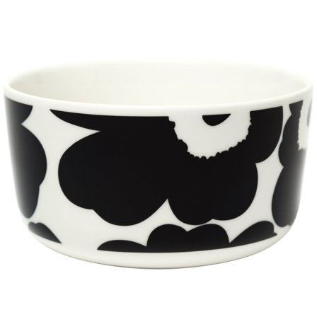 Marimekko Unikko skål, 5 dl. - Hvid og sort | KitchenOne