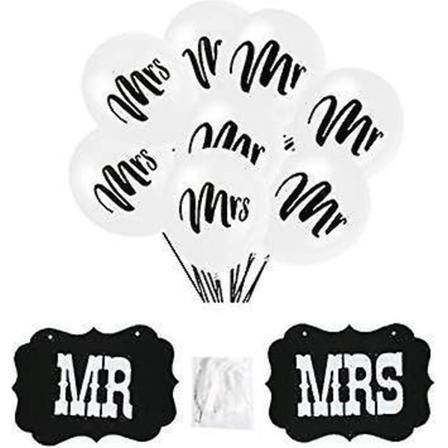 Herra ja Rouva Ilmapallobanneri Hääkoristeet