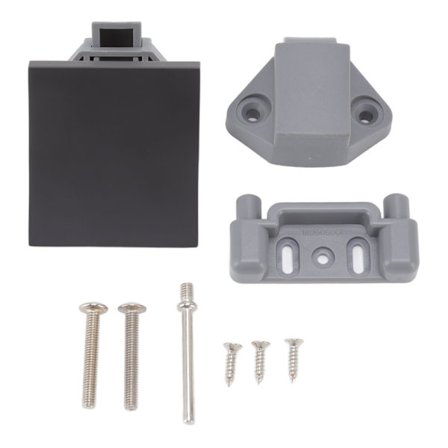 Metall Nylon Skapdørlås Monteringssett for RV Yacht 7mm Åpning Matt Svart