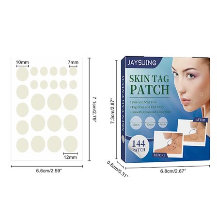 144 stk. plastre til fjernelse af hudmærker, sæt til behandling af vorter, urteekstrakt, hudmærker, aknehelende vorte-fjernende klistermærker, 