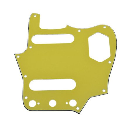 Sort 3-lags 10-hullers American Vintage Fender Jaguar Guitar Pickguard med skruer Jaguar Scratch Plate Guitar Tilbehør