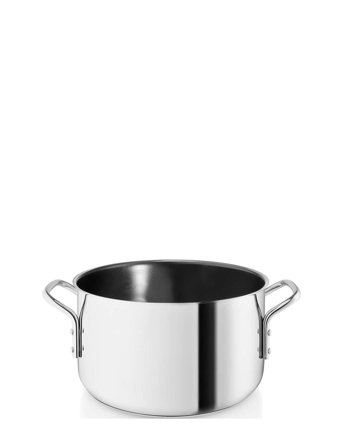 Eva Trio Stainless Steel Gryde 3,6 L Keramisk Slip-Let Belægning - Silver - 3.6 L