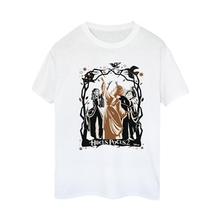 Disney Dam/Damer Hocus Pocus Fåglar Bomull Boyfriend T-shirt