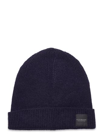 Unisex - Wool-Blend Rib Knit Beanie Blue Scotch & Soda