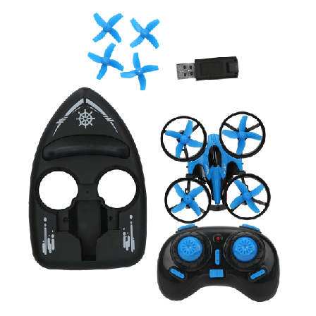RC Drone Toy Flip Headless Mode Land Vatten Elektrisk Fjärrkontroll Båt Barn ToyBlue