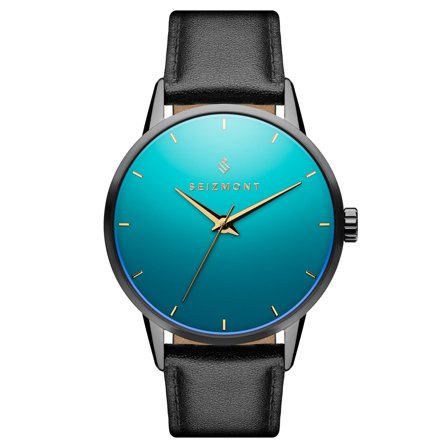 Onknown | Zegarek ze stali nierdzewnej z zielonym szkłem dla mężczyzn - Zegarki na rękę