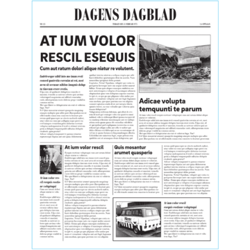 Innpakningspapir Avis 30x40cm