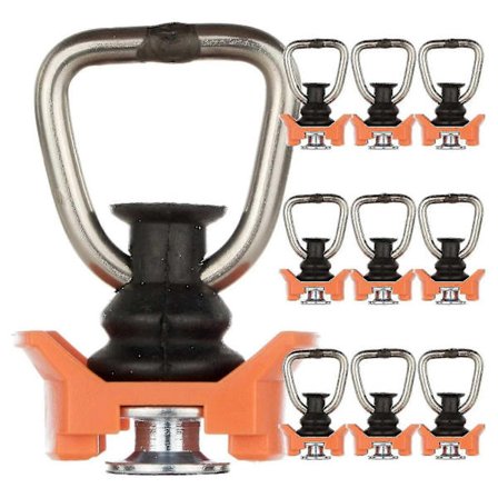 10 st Enkel Beslag Ändbeslag Surrningsring För Flygskena Surrningsskena För Husbil