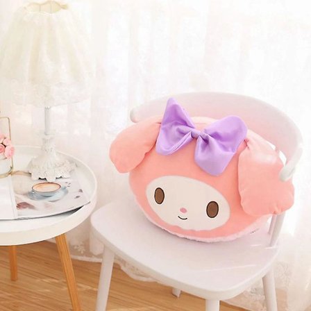 40*45cm Kawaii Sanrios plys pude Kuromi My Melody Kirby tegneserie anime dukke legetøj blødt plys bamse fødselsdagsgave til børn [DB]