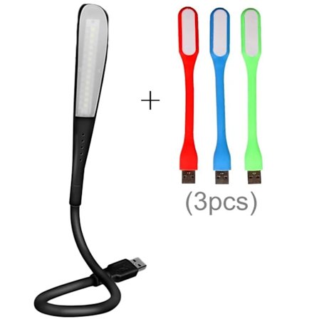 14 Delar Flexibel USB LED-lampa, Mini USB LED-lampa, Tangentbordslampa för Laptop, USB-lampa för Bärbar Dator Tangentbord