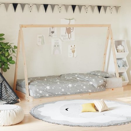 VidaXl Sängram För Barn 90X190 Cm Massiv Furu - Litenleker