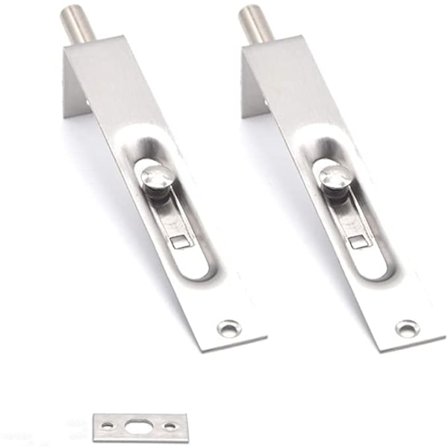 Huomaamaton ruostumattomasta teräksestä valmistettu ovenlukko, leveys 18 mm