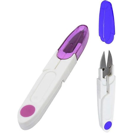 Sytrådsklippere, multifunksjonelle snippere med sikkerhetshette, for klipping av tråder, bærbar snippsaks for små planter