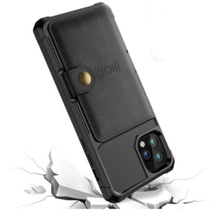Skal Med Kortfodral Till Iphone 12/12 Pro, Svart Svart